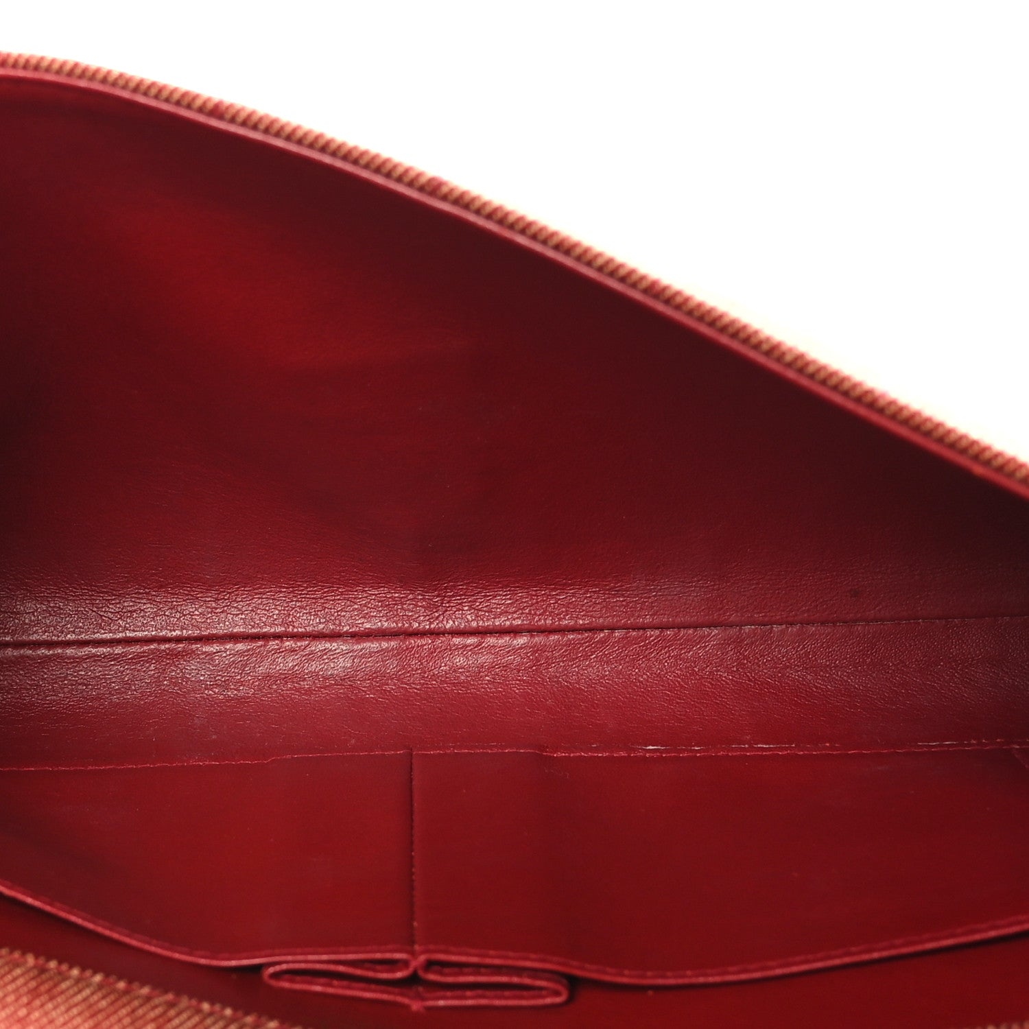 Chanel Denim Chocolate Bar Flap Red 5 of 9