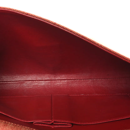 Chanel Denim Chocolate Bar Flap Red 5 of 9