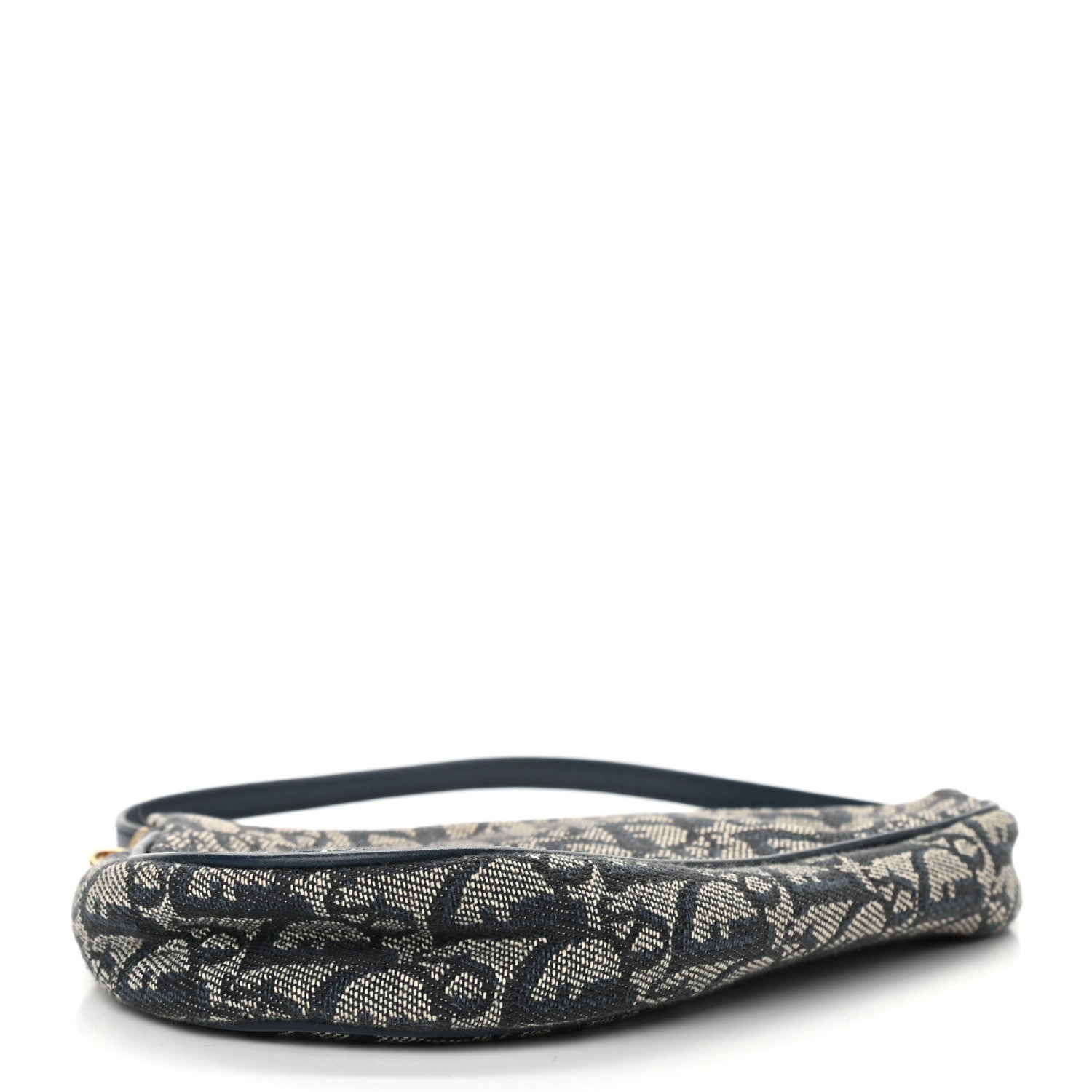 Christian Dior Monogram Mini Saddle Pochette Navy 4 of 10