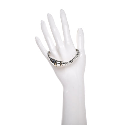 John Hardy Sterling Silver 18K Yellow Gold Dot Deco Station Bracelet 2 of 5