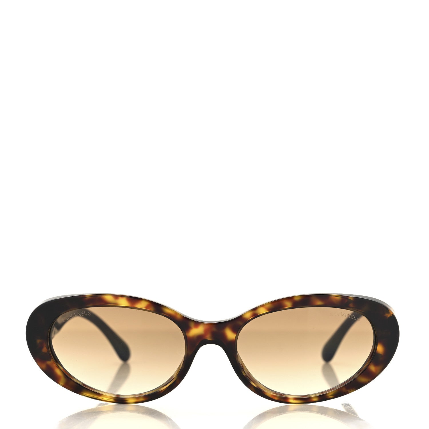 Chanel Acetate Oval Sunglasses 5515 Tortoise 2 of 7