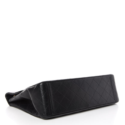 Chanel Lambskin Quilted XL Jumbo Single Flap Black 4 of 23