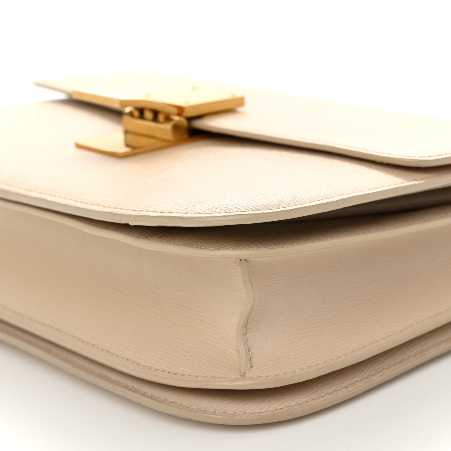 Liege Calfskin Medium Classic Box Flap Bag Powder