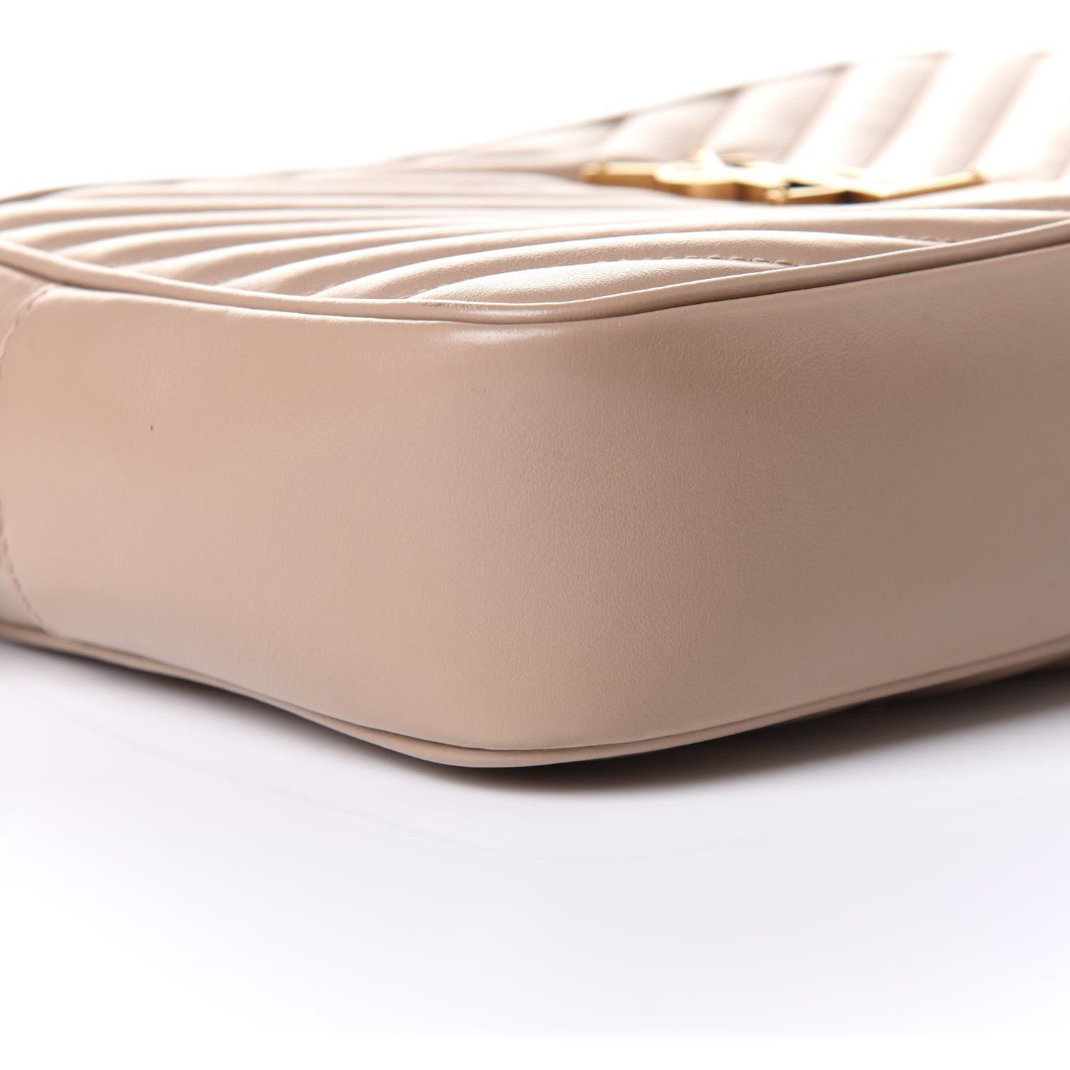 Saint Laurent Calfskin Matelasse Monogram Lou Camera Bag Nude Powder 10 of 12