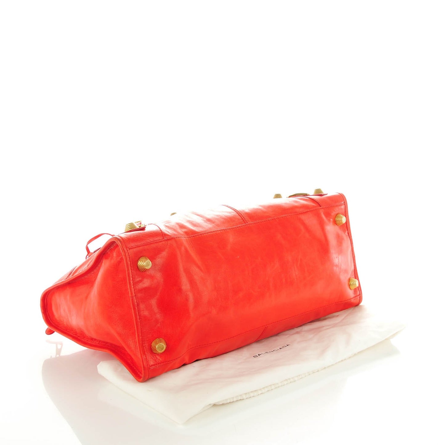Agneau Giant 21 Gold Hardware Work Vermillion