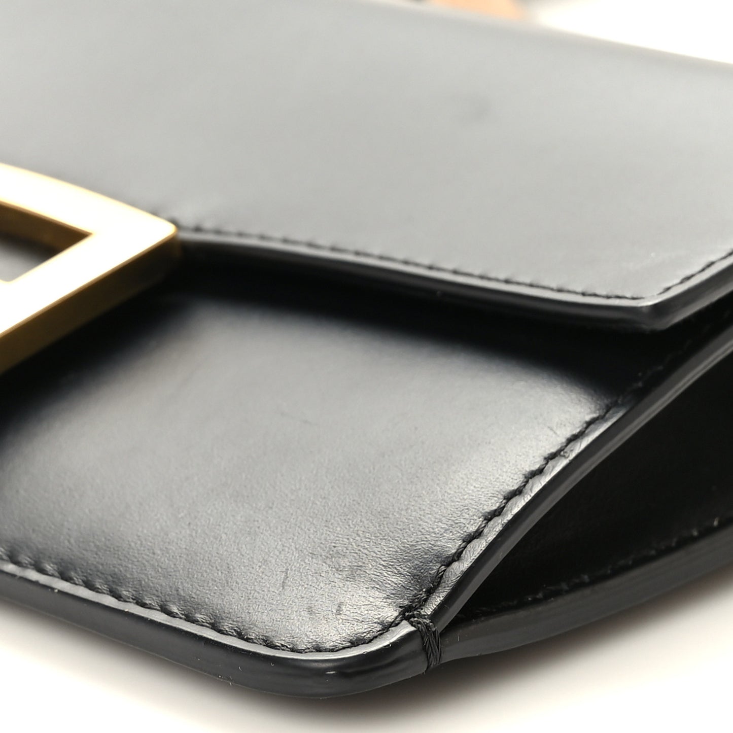 Vitello King Mini Flat Baguette Black