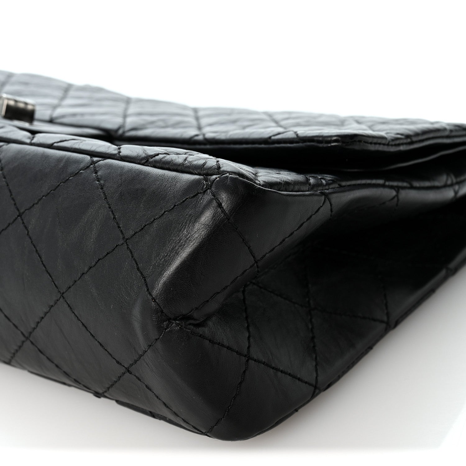 Chanel Aged Calfskin Quilted 2.55 Reissue 227 Flap Black 9 of 9