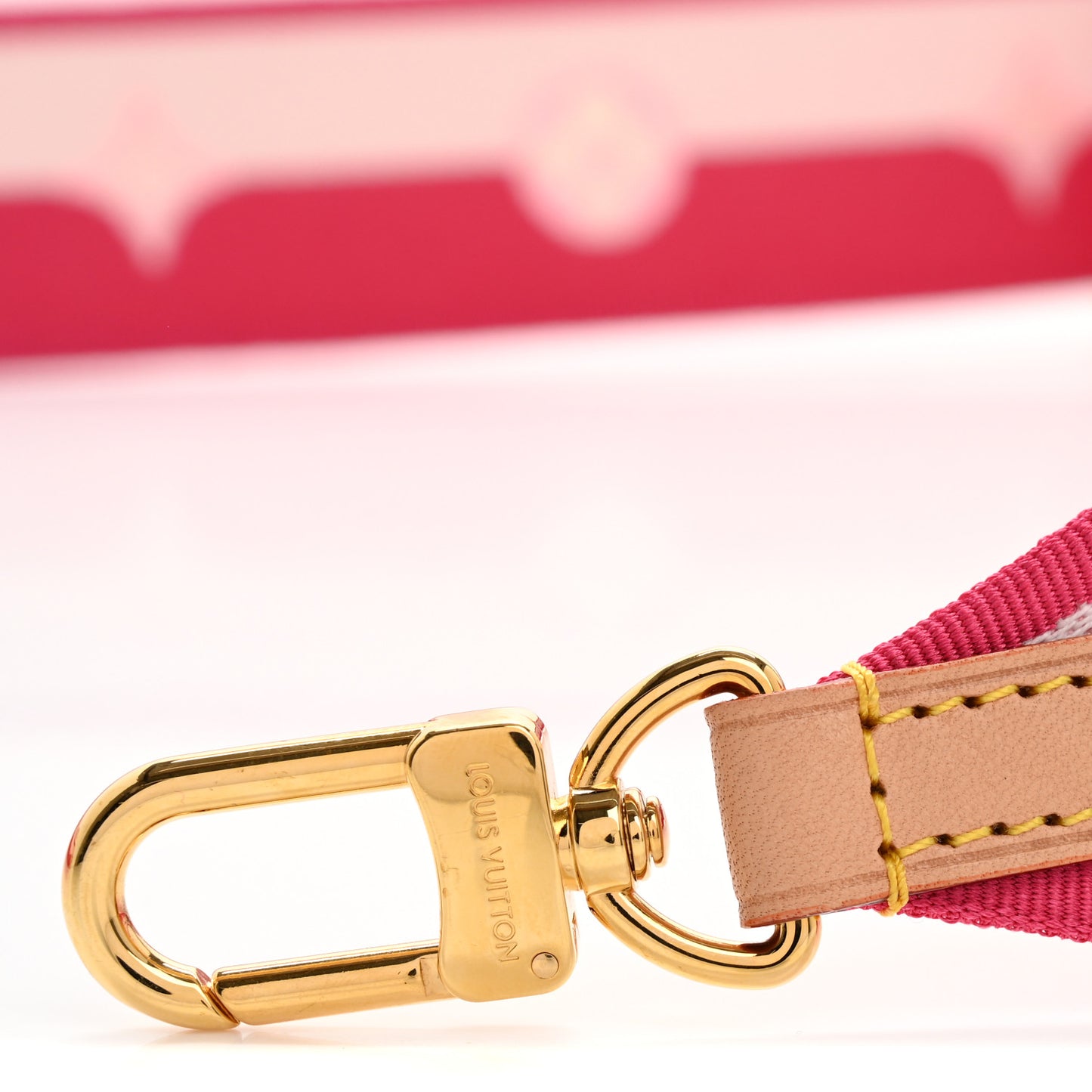 Jacquard Neverfull BB Shoulder Strap Pink Peony