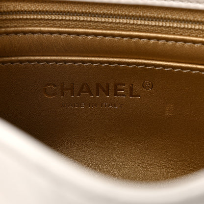 Chanel Lambskin Quilted Mini Pearl Crush Flap White 5 of 10