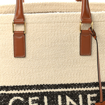 Celine Plein Soleil Horizontal Cabas Natural Tan Black 7 of 9