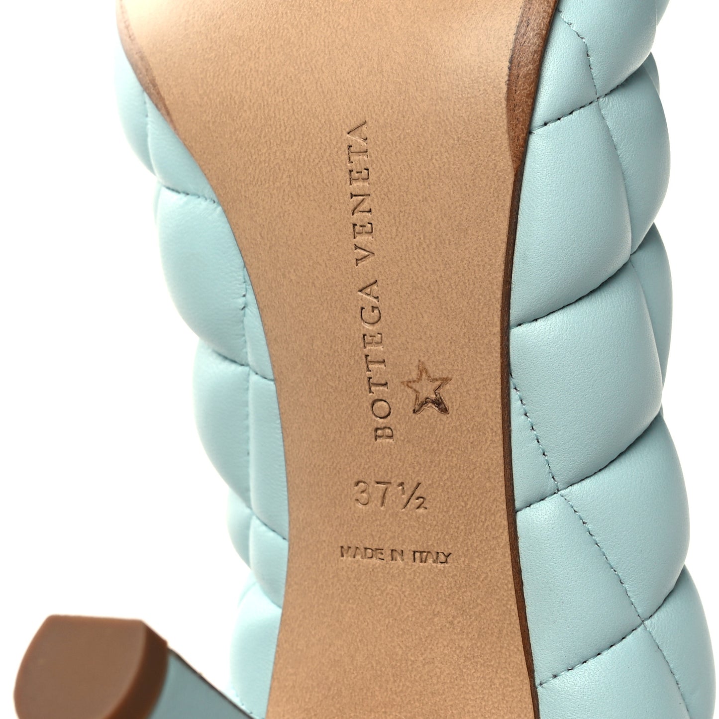 Nappa Matelasse Padded Dream Pumps 37.5 Topazio