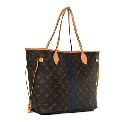 Louis Vuitton Monogram My LV Heritage Neverfull MM Bleu Marine Black 2 of 5