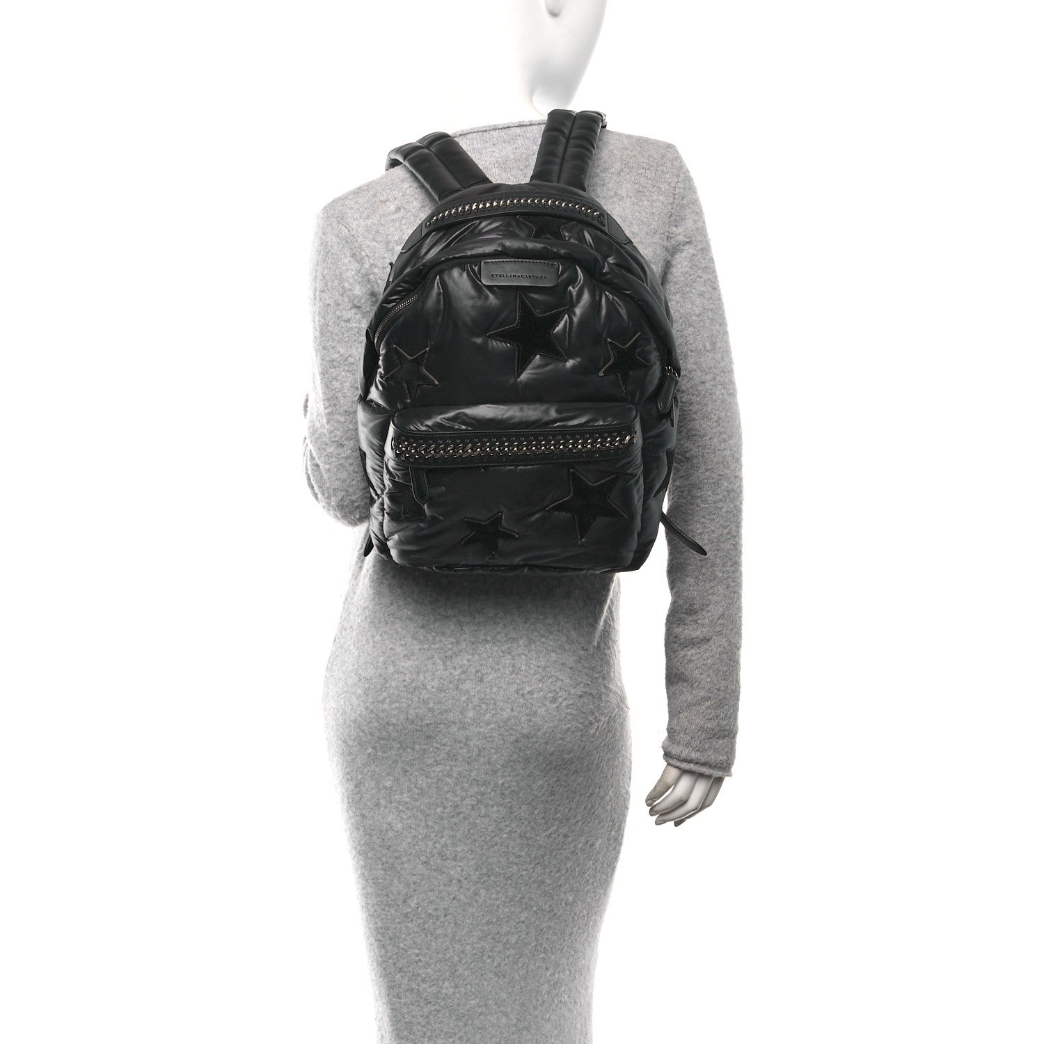Stella McCartney Polyamide Falabella Stars Backpack Black 1800505