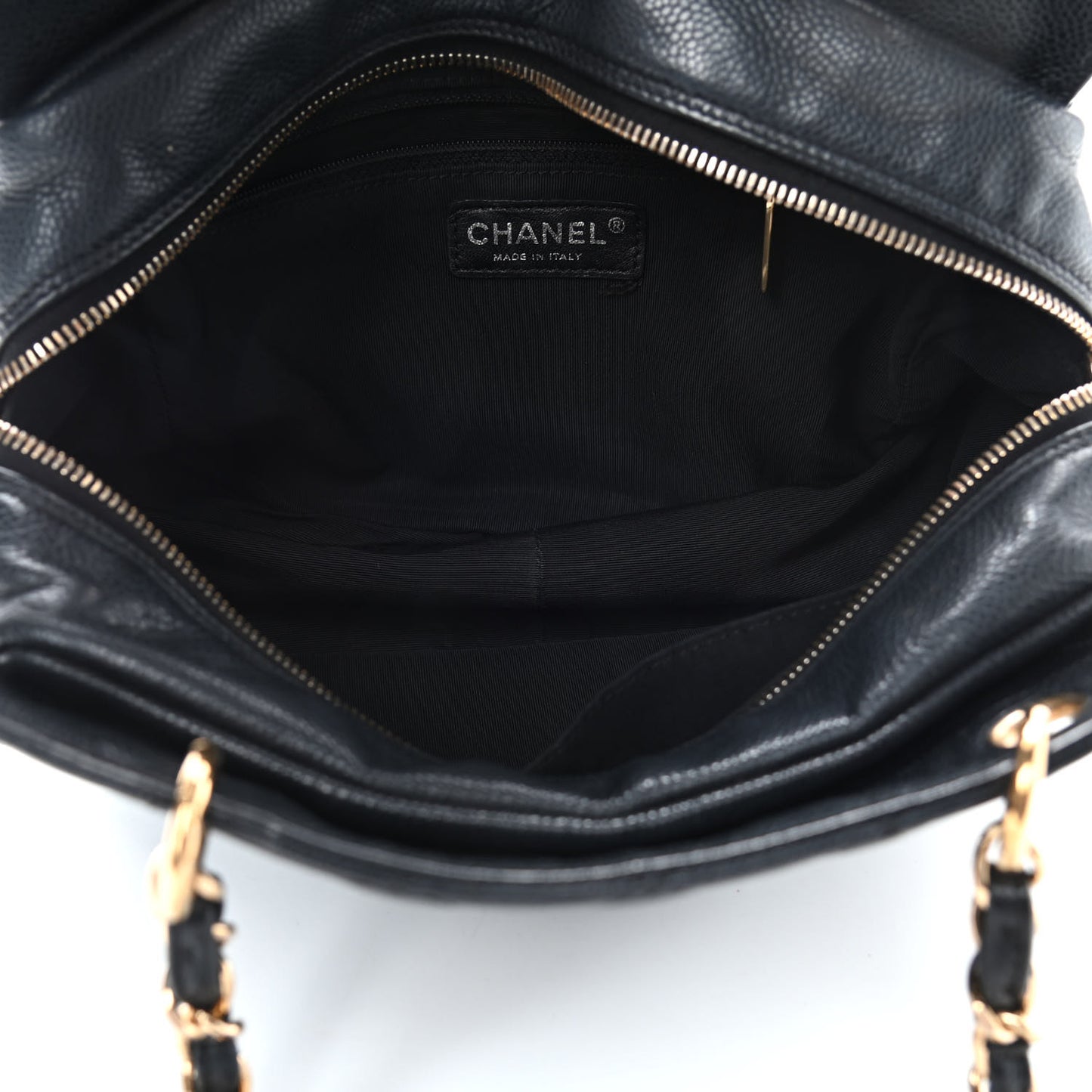 Caviar Quilted Petit Timeless Tote PTT Black