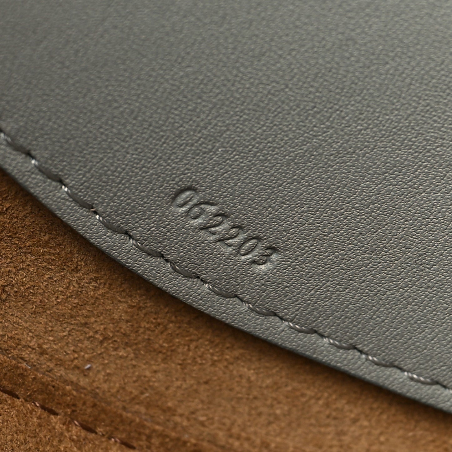 Satin Calfskin Jacquard Luna Bag Ash Grey