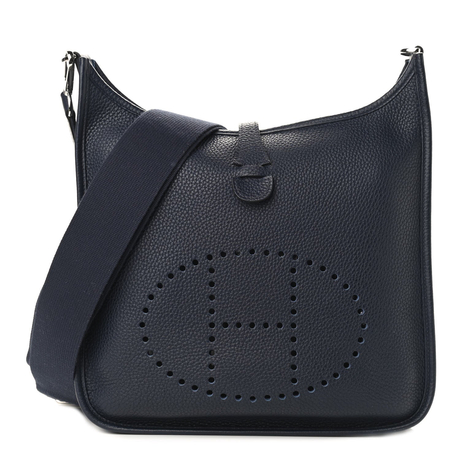 Hermes Taurillon Clemence Evelyne III PM Bleu Nuit 1 of 9
