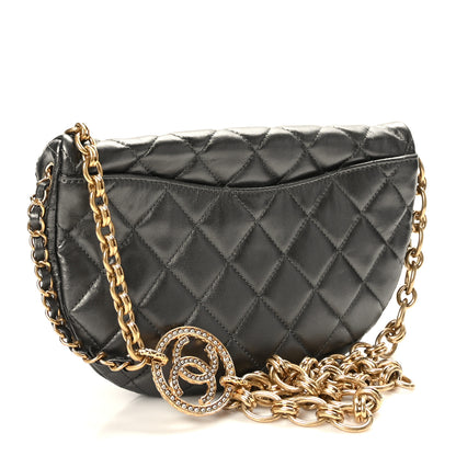 Chanel Metallic Calfskin Pearl Quilted CC Belt Bag Ruthenium 3 of 10