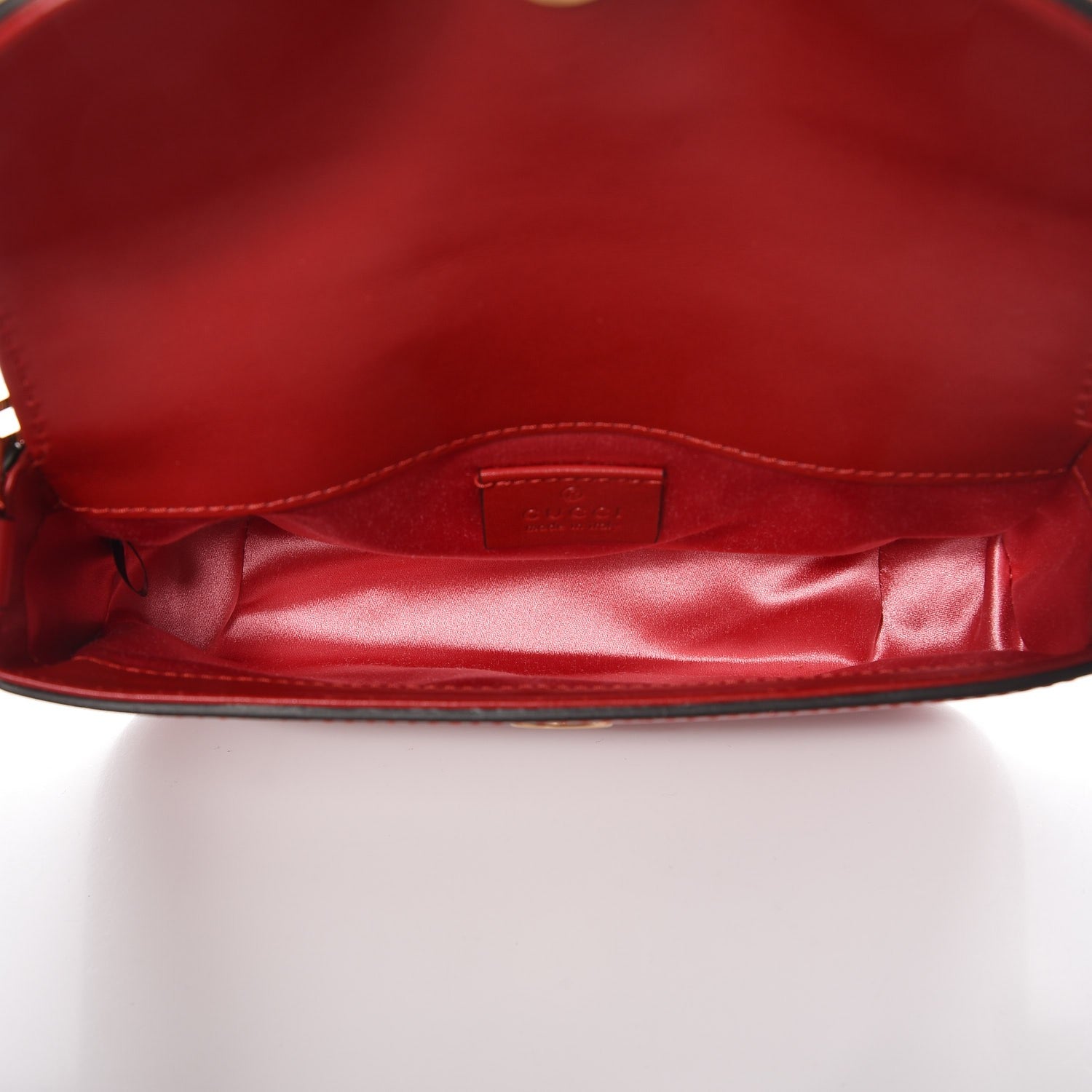 Gucci Nappa Embellished Mini Broadway Bag Hibiscus Red 5 of 7