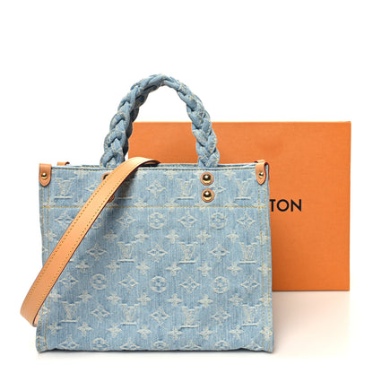 Louis Vuitton Monogram Washed Denim Let Go PM Sky Blue 3 of 10