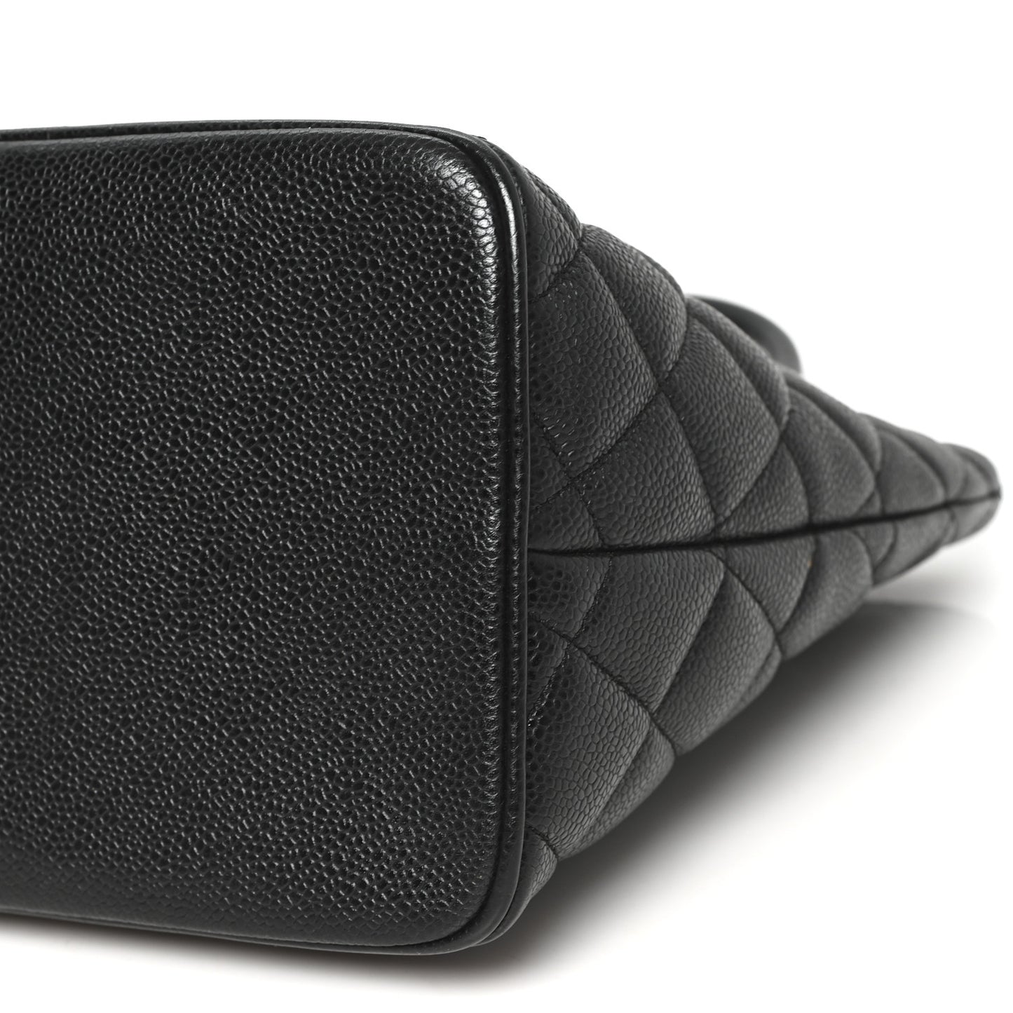 Caviar Quilted Medallion Tote Black
