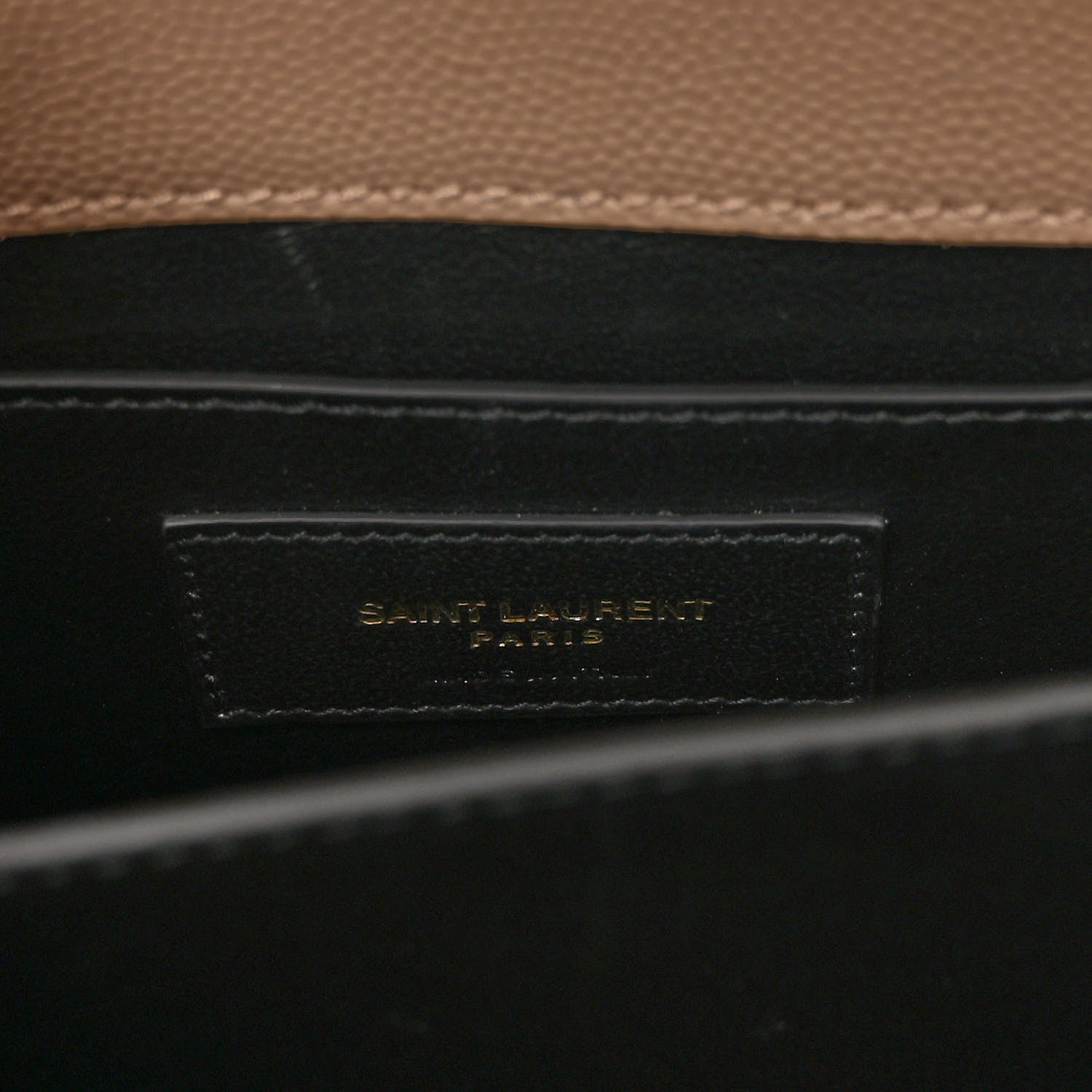 Saint Laurent Grain de Poudre Mini Classic Monogram Cassandra Top Handle Beige 6 of 10