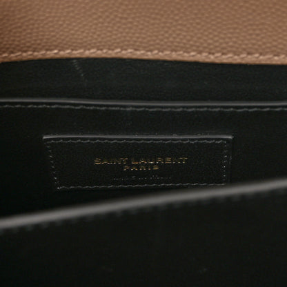Saint Laurent Grain de Poudre Mini Classic Monogram Cassandra Top Handle Beige 6 of 10