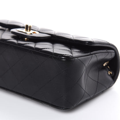 Chanel Lambskin Quilted Mini Rectangular Flap Black 9 of 12