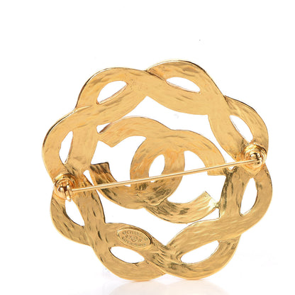 Chanel CC Brooch Gold 3 of 4