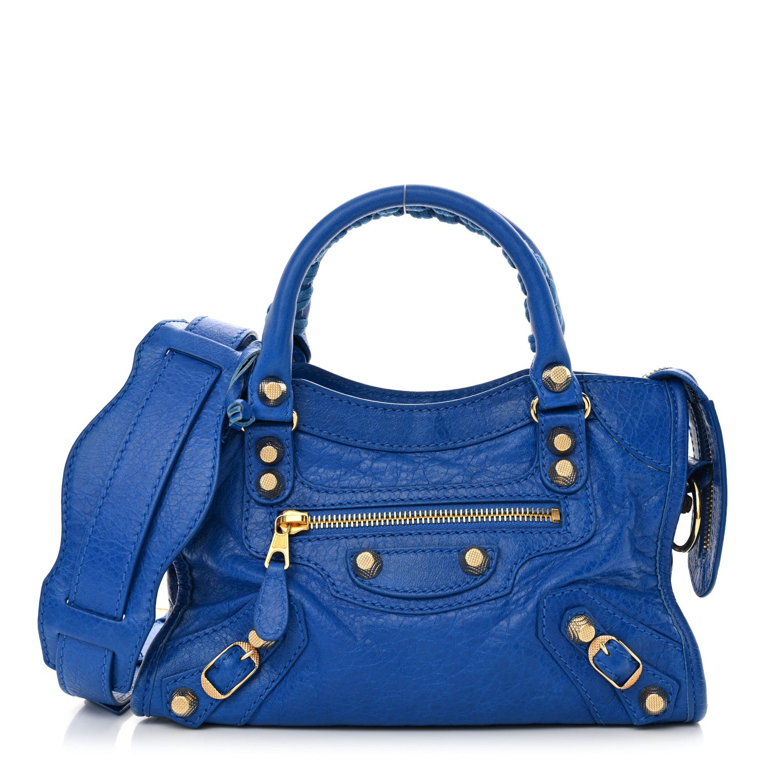 Balenciaga Agneau Giant 12 Gold Hardware Mini City Bleu Lazuli 1 of 16
