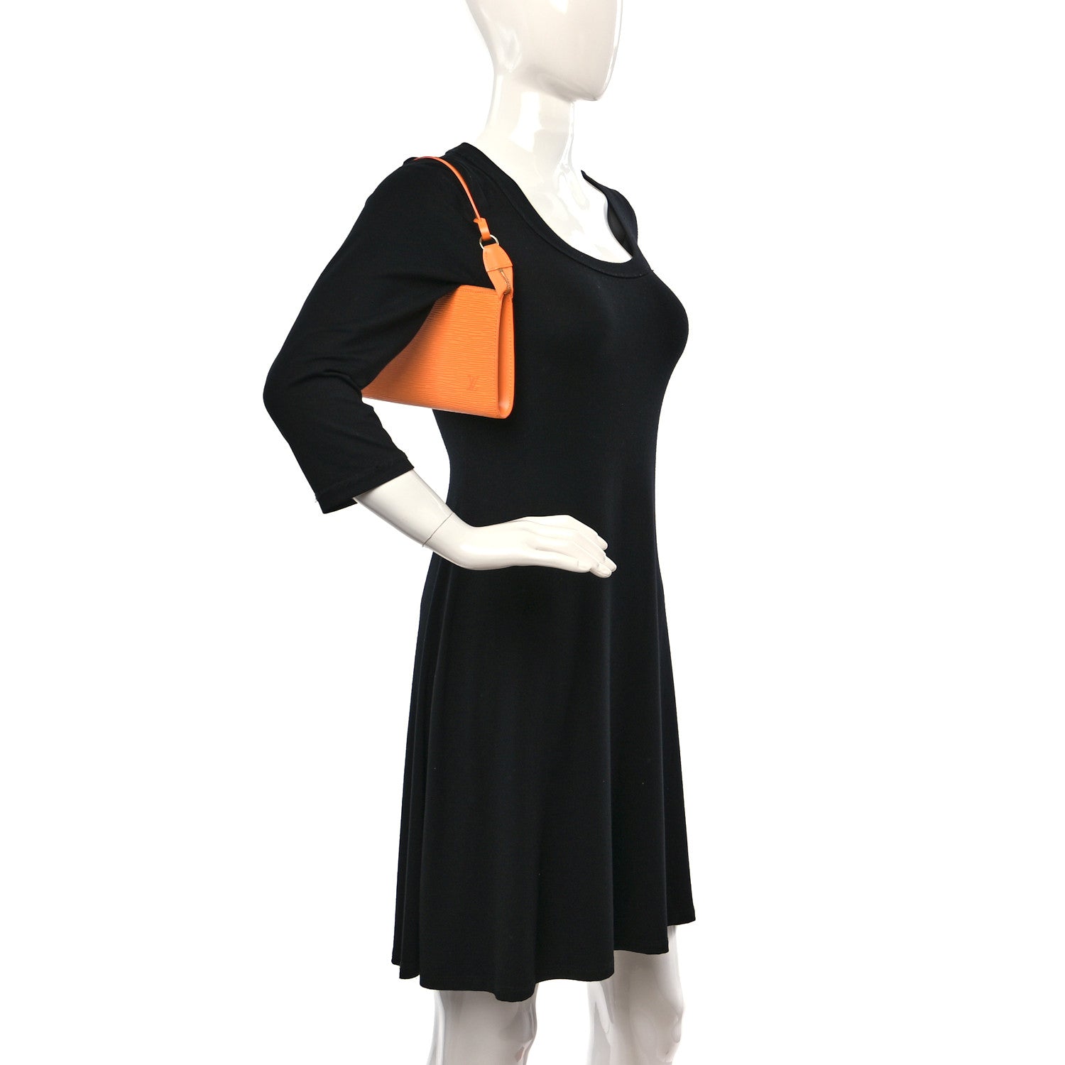 Louis Vuitton Epi Pochette Accessories 24 Mandarin 3 of 10