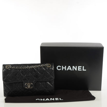 Chanel Crumpled Grained Calfskin Medium CC Crave Flap Black 5 of 9