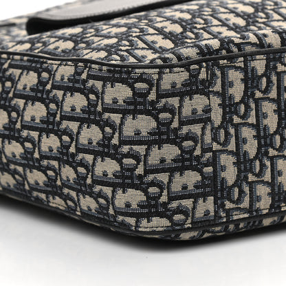 Christian Dior Oblique Saddle Tote Beige Black 10 of 11
