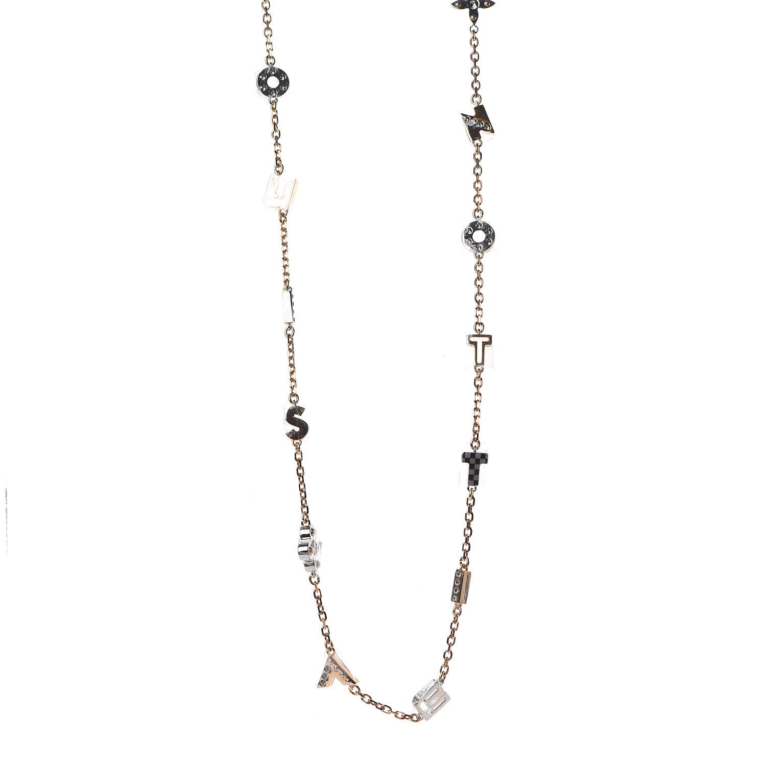 Louis Vuitton Love Letters Timeless Long Necklace 1 of 6
