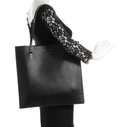 Celine Smooth Calfskin Triple Shopper Tote Black 2 of 8