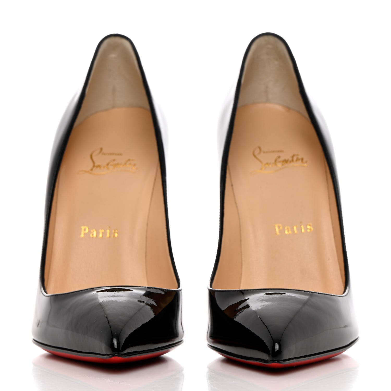 Christian Louboutin Patent Pigalle Follies 100 Pumps 38 Black 2 of 10