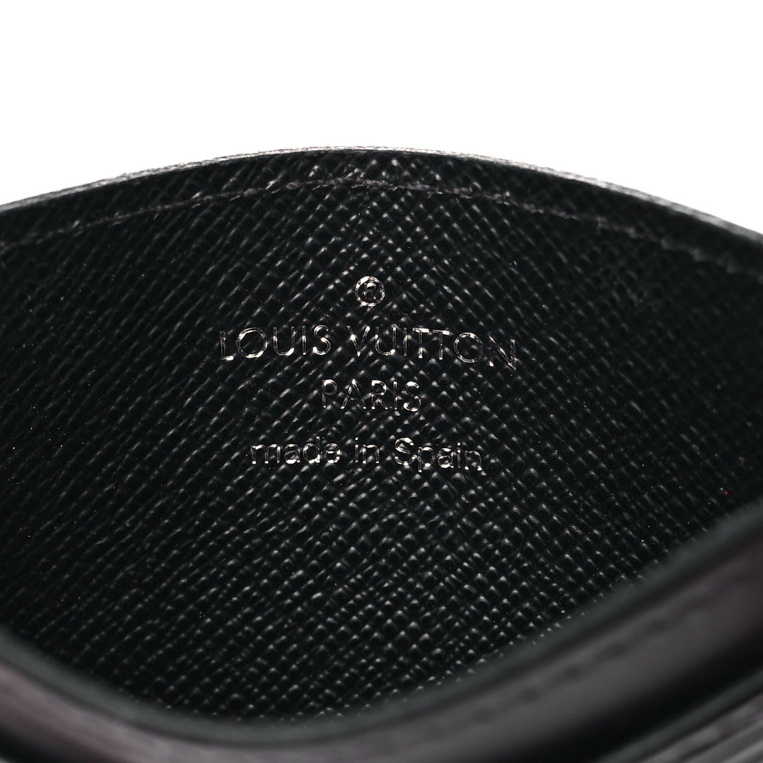 Louis Vuitton Epi Card Holder Black 6 of 10