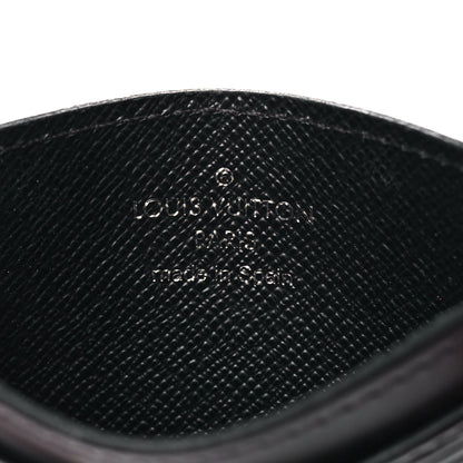 Louis Vuitton Epi Card Holder Black 6 of 10