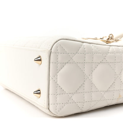 Christian Dior Lambskin Cannage Small My ABCDior Lady Dior White 10 of 10