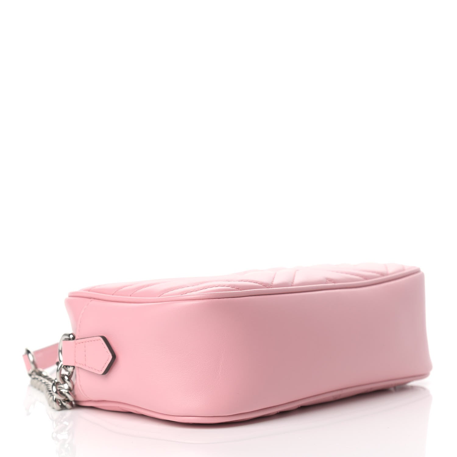 Gucci Calfskin Matelasse Small GG Marmont Chain Shoulder Bag Wild Rose 4 of 9