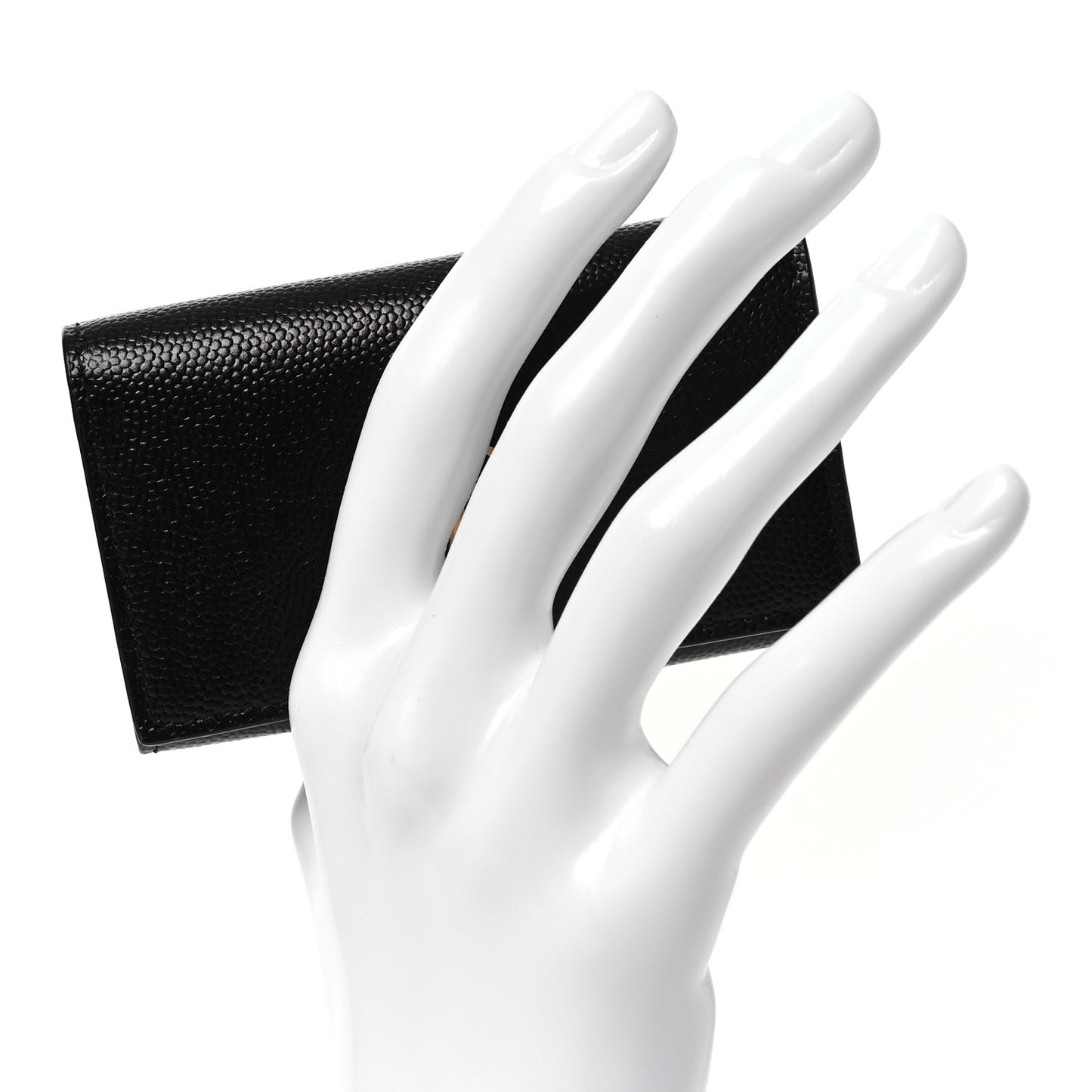 Grain de Poudre Monogram Slim Key Case Black