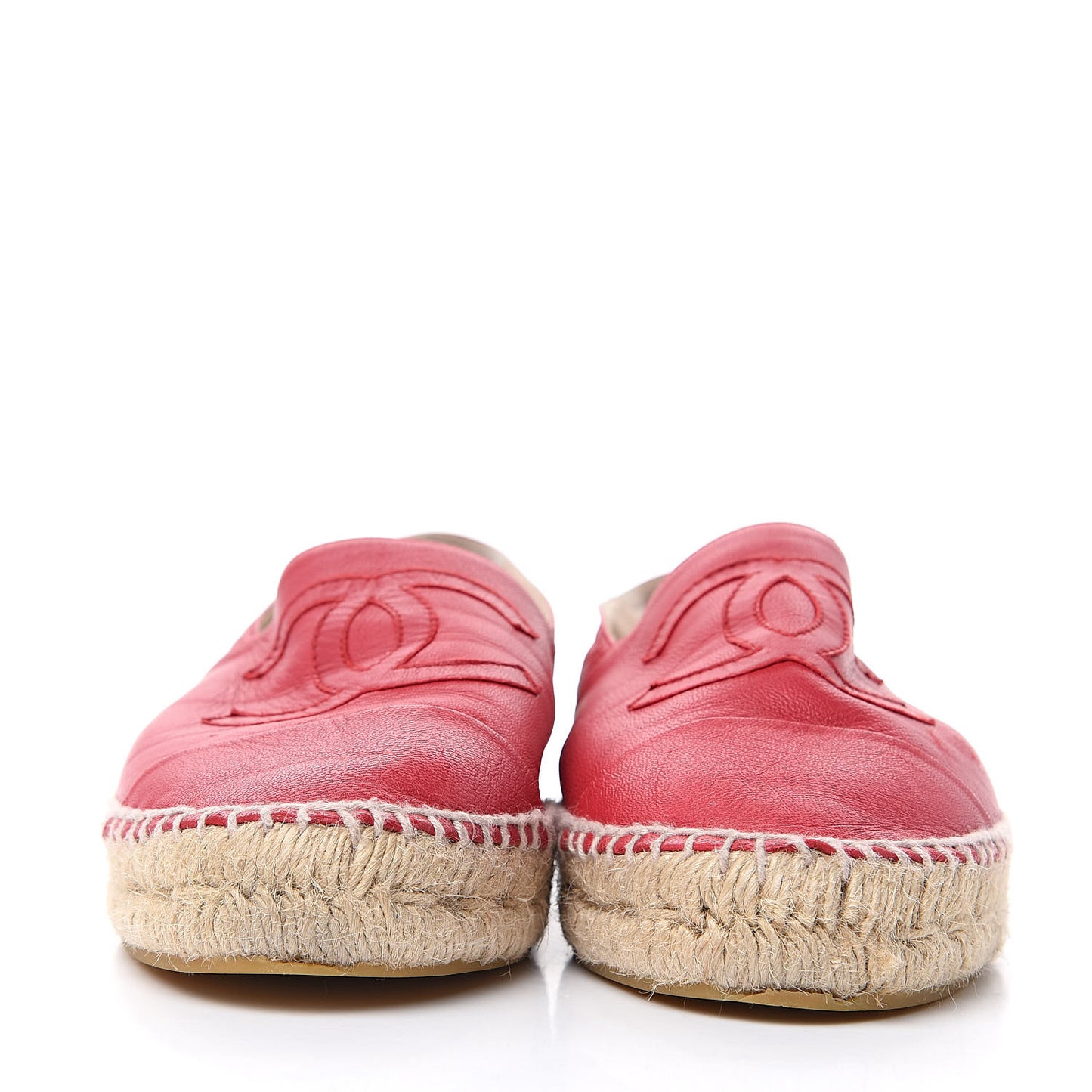 Lambskin CC Espadrilles 41 Pink