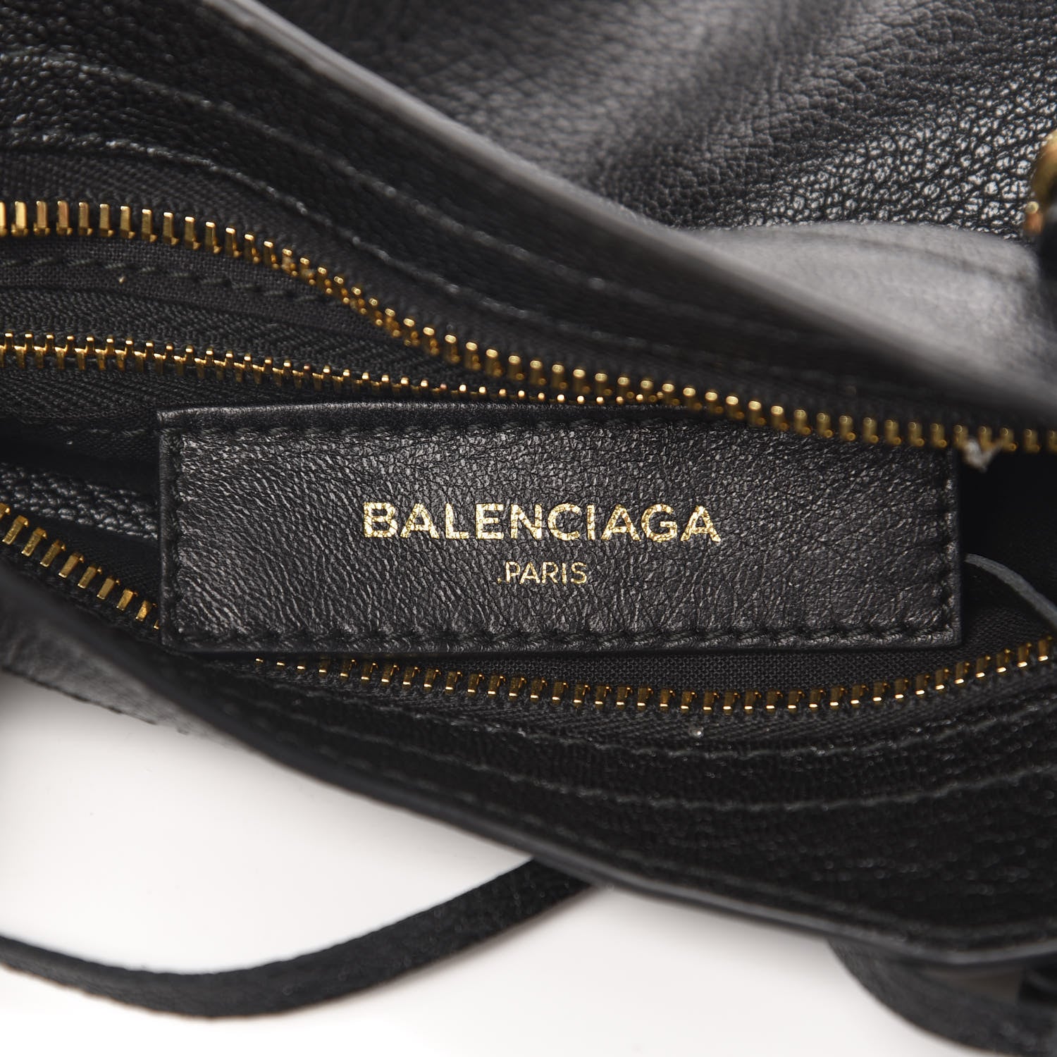 Balenciaga Chevre Gold Metallic Edge Hardware Mini City Black 7 of 11