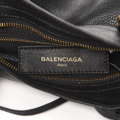 Balenciaga Chevre Gold Metallic Edge Hardware Mini City Black 7 of 11