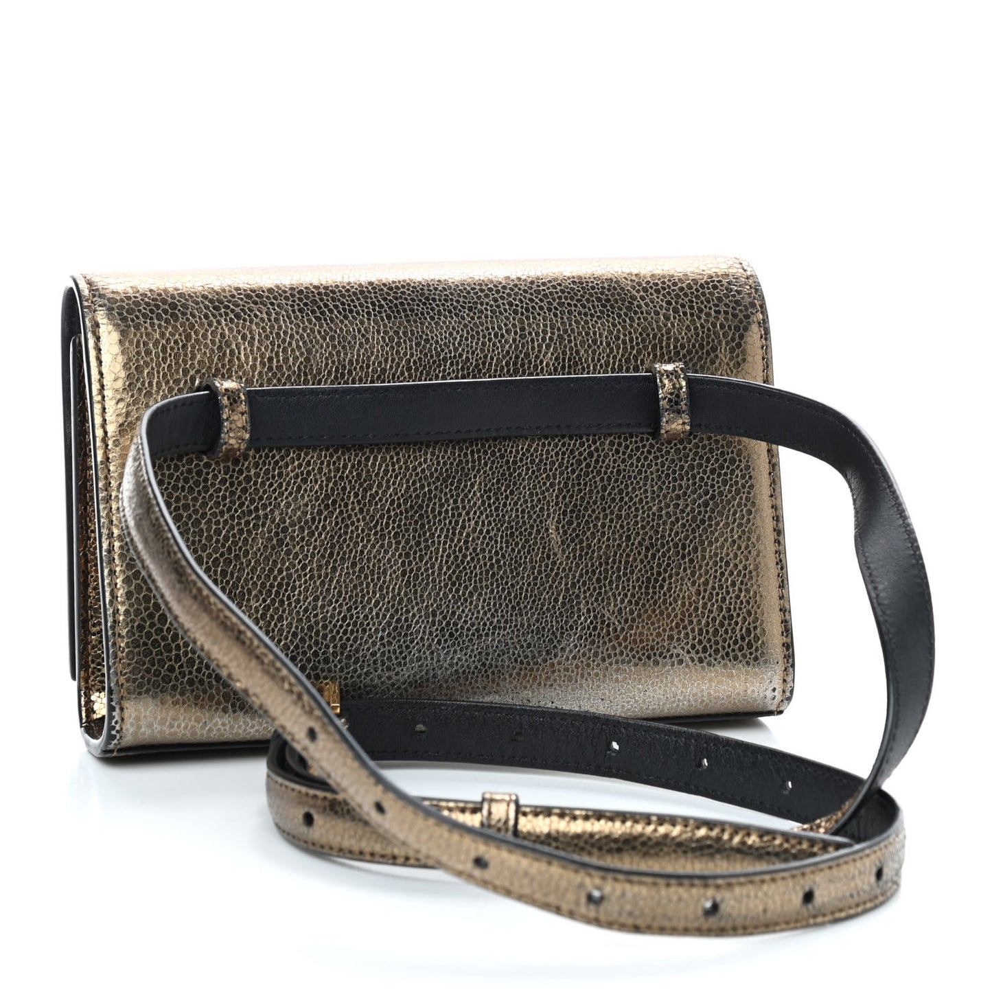 Metallic Monogram Kate Belt Bag Gold