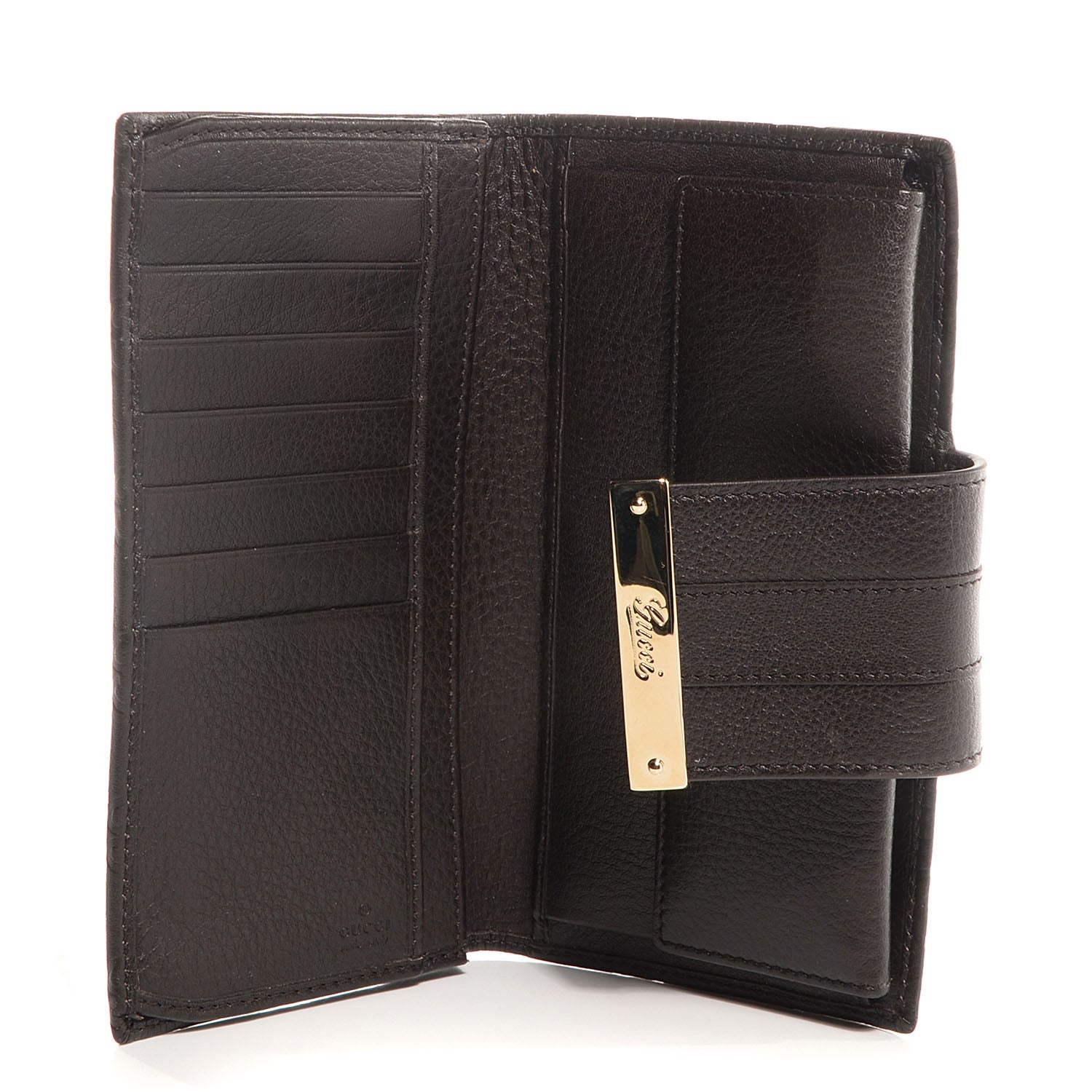 Gucci Guccissima Ladies Web Long Wallet Chocolate 5 of 7