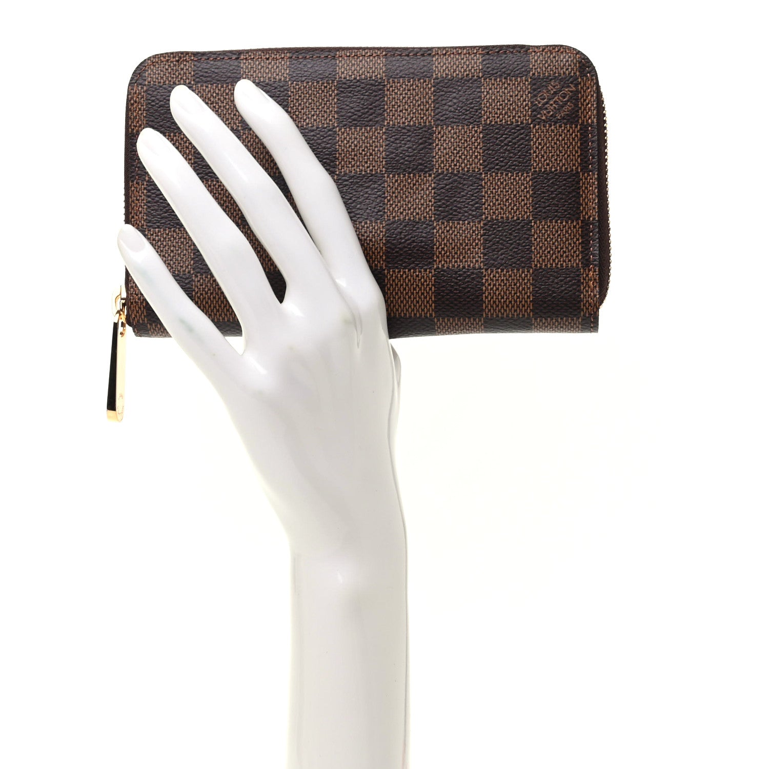 Louis Vuitton Damier Ebene Zippy Compact Wallet 2 of 8