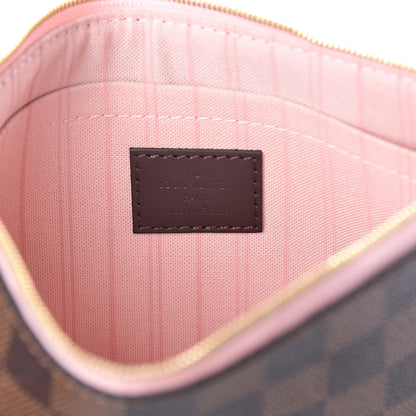 Louis Vuitton Damier Ebene Neverfull MM GM Pochette Rose Ballerine 6 of 6
