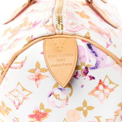 Louis Vuitton Watercolor Aquarelle Speedy 35 White 10 of 14