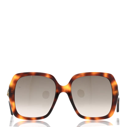 Gucci Acetate Square Frame GG0096S Sunglasses Tortoise 2 of 11