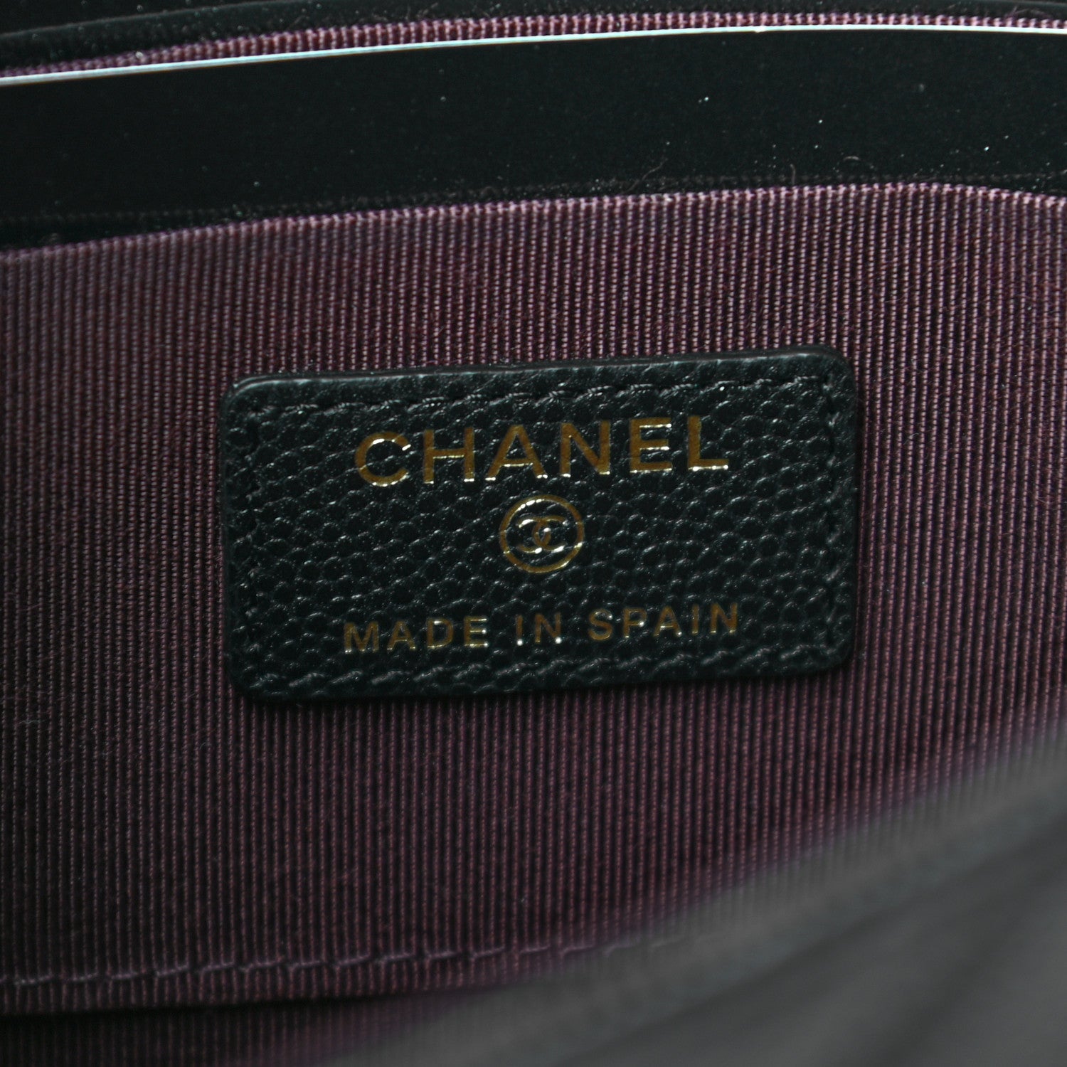 Chanel Caviar Quilted Square Flap Clutch Black 6 of 7